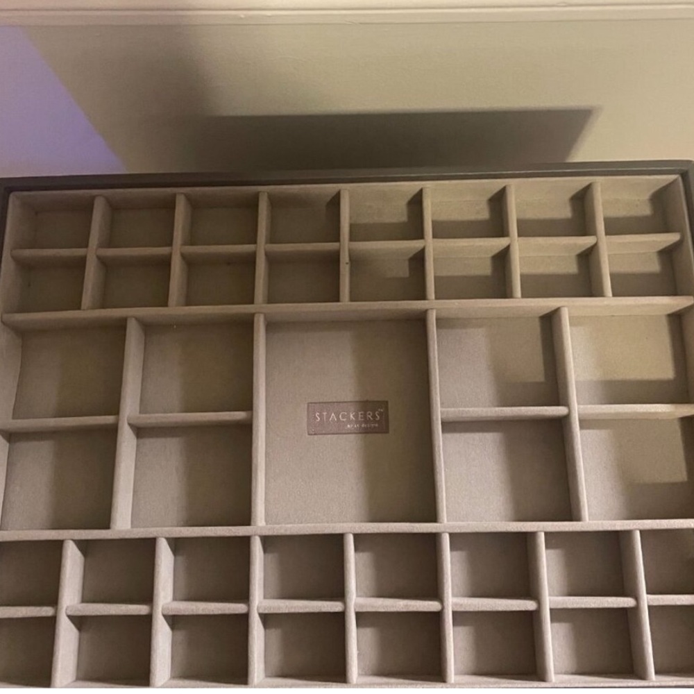 The Container Store Supersize Stacker, taupe